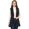 thumbnail image 1 of INSPIRE CHIC Blazer Long Sans Manches à Col à Revers pour Femmes Noir TG, 1 of 5