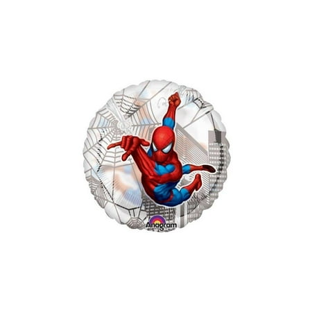 18 inch spiderman spider sense clearly metallic balloon