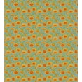 thumbnail image 3 of Ambesonne Floral Duvet Cover Set, Calendula Flowers Cartoon, Queen, Pale Teal Orange, 3 of 3
