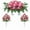 Pink, variant on WMQPNNS New Trending 1Pc Cemetery Flowers for Cemetery Rose Realistic Silk Cemetery Flowers Bouquet with Saddle in Decorative Lasting Cemetery Todays Deals Clearance Sale