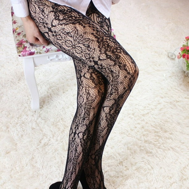 Lot of 10 Star Pattern Ultra Transparent Pantyhose Stockings Fleece Lined  Tights