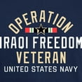 thumbnail image 3 of CafePress - US Navy Operation Iraqi Freedom Veter Dark T Shirt - Men's Classic Graphic Cotton T-Shirt, 3 of 4