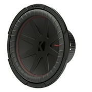 KICKER CompR 12 Inch 2 Ohm DVC 500W RMS Power Car Audio Subwoofer, Black