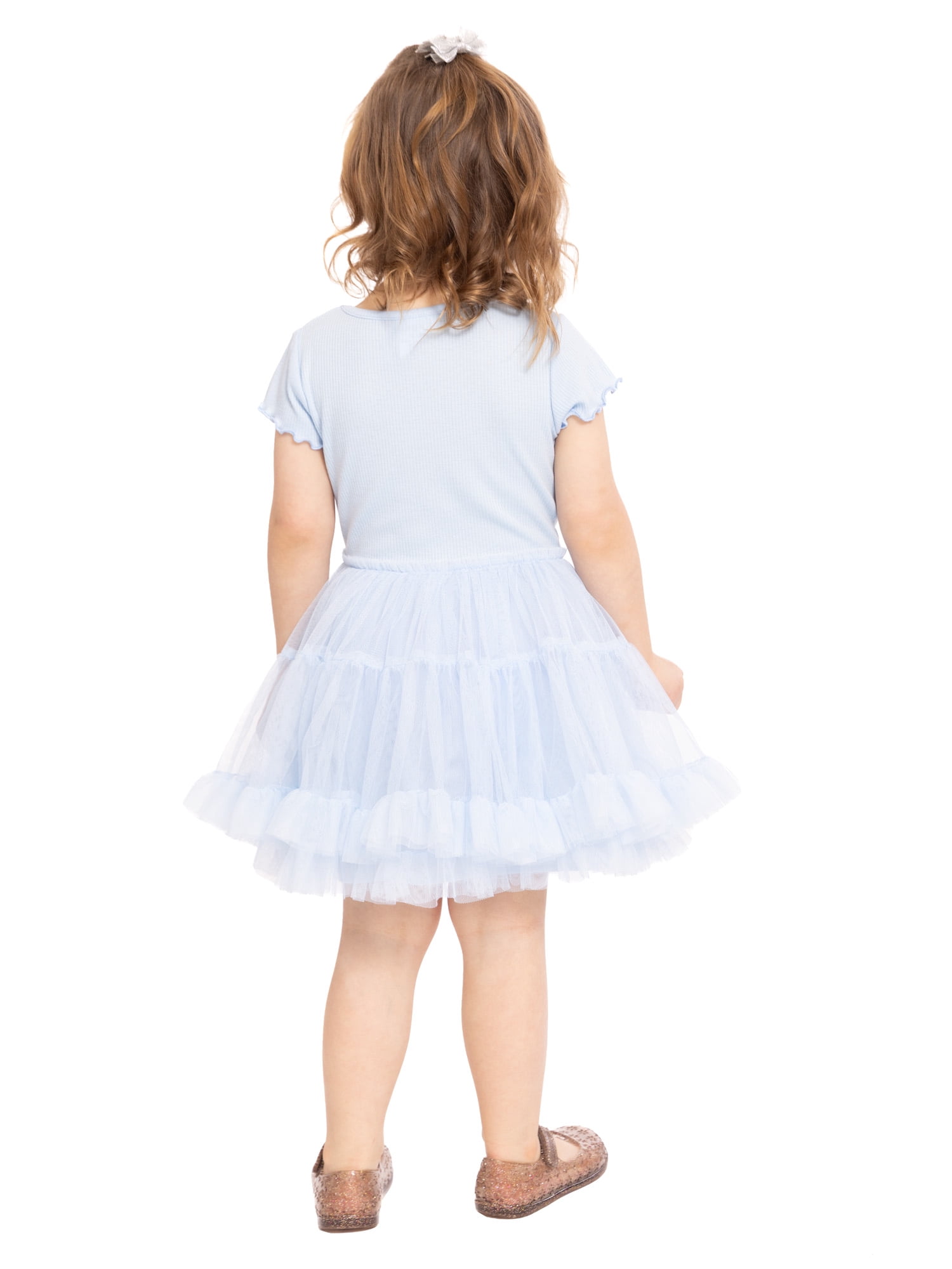 Stitch Toddler Girls Graphic Tutu Dress with Short Sleeves, Sizes 12M-5T