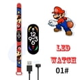thumbnail image 5 of Reloj inteligente Super Mario para niños con personajes de anime Luigi Color Kawaii Pulsera deportiva Relojes recargables Regalos para niños, 5 of 5