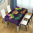 thumbnail image 7 of Coolnut Mardi Gras Tablecloth, Waterproof Washable Polyester Square Table Cover, Durable Tablecloth for Kitchen Dining Table Party Decor, 54"X 72", 7 of 7