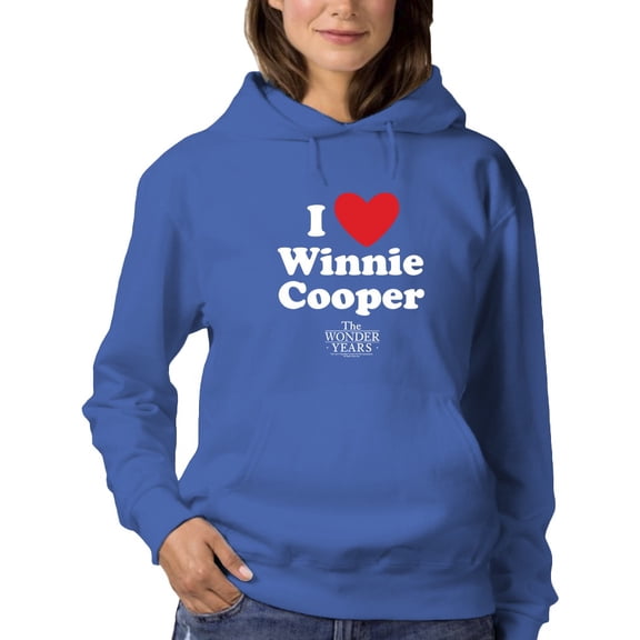 I Love Winnie The Wonder Years Hoodie Women -T-Line Designs, Female x-Large