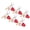 Rose red, variant on Baseball Key Holder Baseball Pendant Keychain Christmas Birthday Party Supply