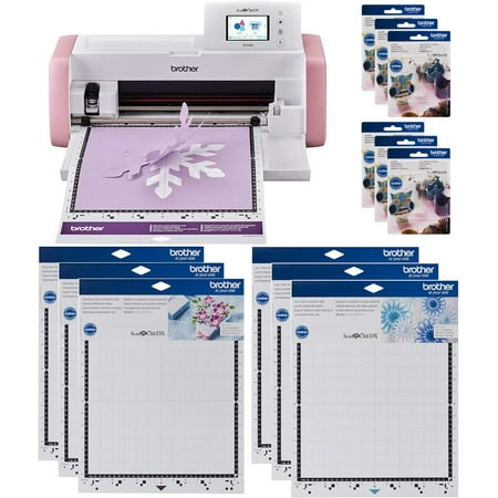 Brother ScanNCut SDX85M DIY Cutting Machine with Scanner, 3 Standard Tack and 3 Low Tack Adhesive Mats, and 6 Replacement Blades