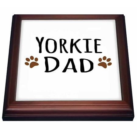 3drose Yorkie Dog Dad Yorkshire Terrier Doggie By Breed Doggy 3drose Yorkie Dog Dad Yorkshire Terrier Doggie By Breed Doggy Lover Brown Paw Prints Pet Owner Trivet With Ceramic Tile 8 Inch Com