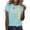 Sky Blue, variant on MEICHEN Graduation Gifts for Her: Class Of 2026 Senior 26 High School Graduation T Shirt Womens Spring Summer Tops
