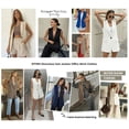thumbnail image 4 of BTFBM Blazers For Women Spring Button Down Loose Vest Tops For Women Work Business Casual Outfits Summer Fashion, 4 of 9