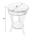 thumbnail image 3 of Butler Specialty Table d'Appoint Ronde Traditionnelle en Cerisier Plantation, 3 of 9