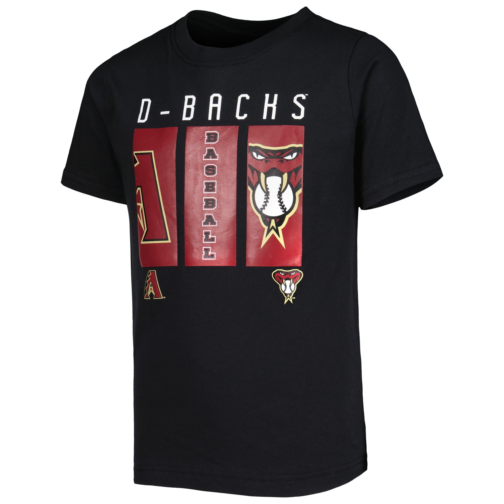 Youth Black Arizona Diamondbacks Logo T-Shirt 