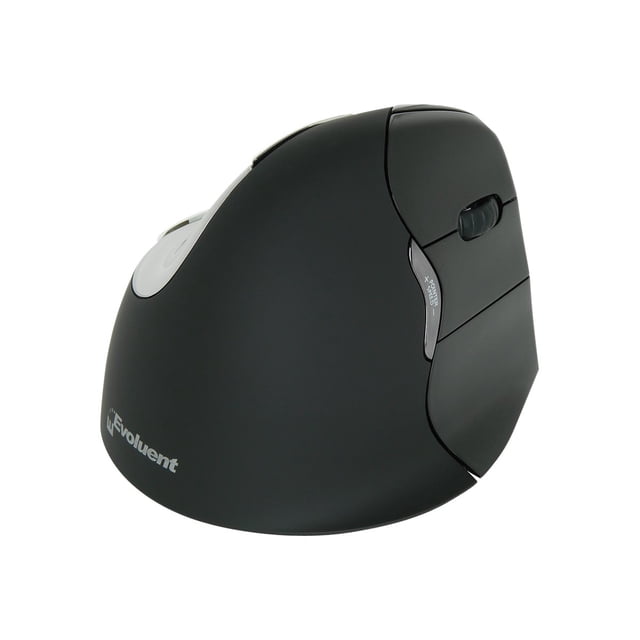 Evoluent VerticalMouse 4 Right Mac - Souris Verticale - Droitier - Optique - 7 Boutons - Sans Fil - Bluetooth