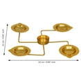 thumbnail image 3 of Arhsimvijar Rangoli Stand Handcrafted Puja Lamp Diwali Decoration (9" Inches), 3 of 4