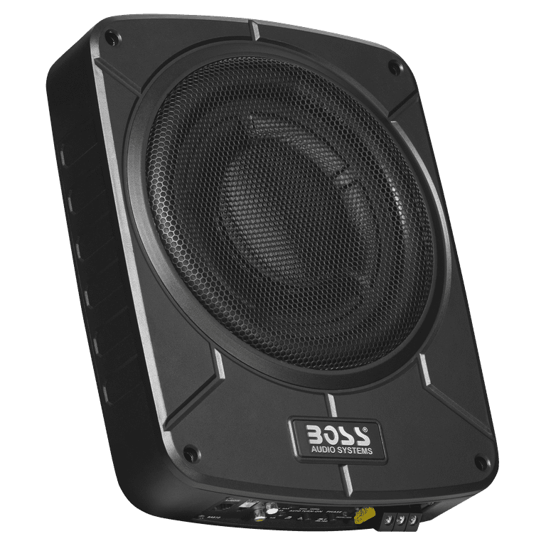 BOSS Audio Systems BAB10 10 Inch Powered Seat Audio Subwoofer - 1200 Watts Max, Low Profile, Remote Subwoofer Control, For Truck, Boxes and Enclosures - Walmart.com