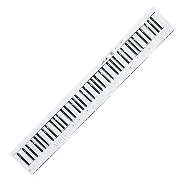 Guía de práctica de simulación de dedos para teclado de piano (ayuda didáctica) Tabla de 88 notas