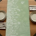 thumbnail image 5 of Table Runners 120 Inches Long Dress Scarves, Sage Green Wildflowers Farmhouse Coffee/Dining/Kitchen Table Runner for Living Room, Modern Floral Butterfly Plant 13x120 Inch, 5 of 9