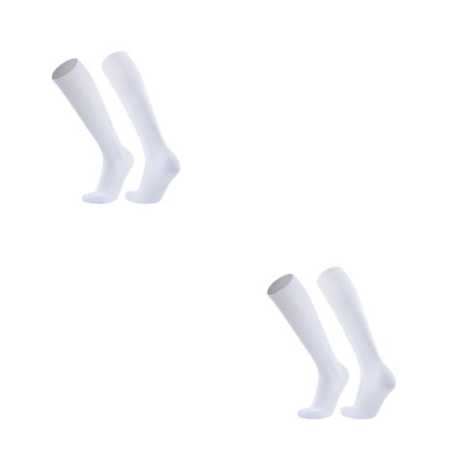Guardurnaity Calcetines de fútbol unisex - Elásticos cómodos No más molestias en los pies La parte inferior de los calcetines se engrosa con una blanco código de los niños 2Conjunto