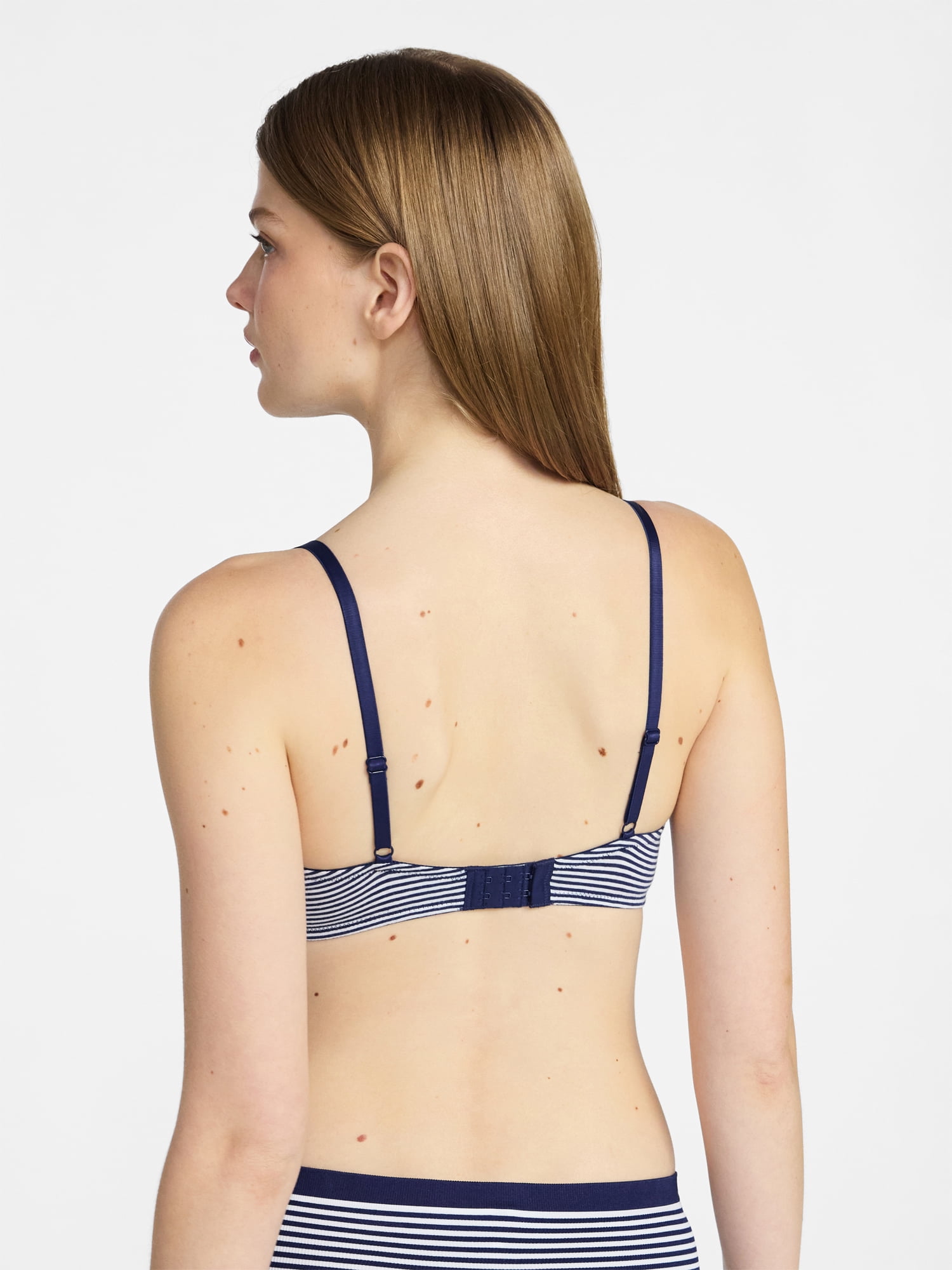 No Boundaries Cotton Blend Lightly Lined T-Shirt Bra, Women's 34A-40C