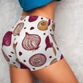 thumbnail image 6 of Seamless Workout Shorts Women - Onion Pattern Abstract Biker Gym Running Yoga Spandex Shorts for Women, 6 of 7