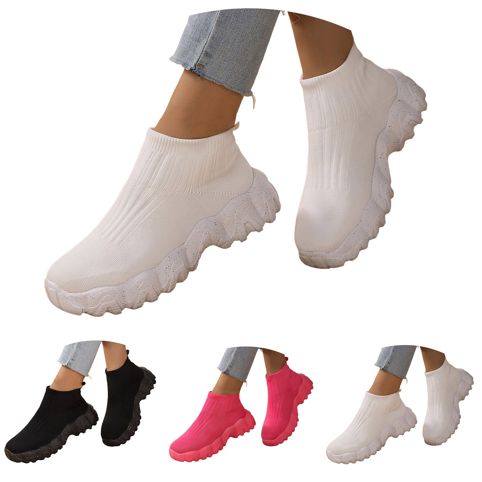 Slip on Walking Shoes for Women 2025 Fashion Comfortable Lightweight Mesh Running Tennis Trainer Gym Sneakers