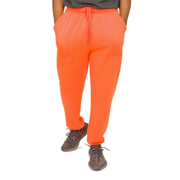 Victorious Men's Lightweight Fleece Drawstring Elastic Cuff Sweatpants, Up To 5X
