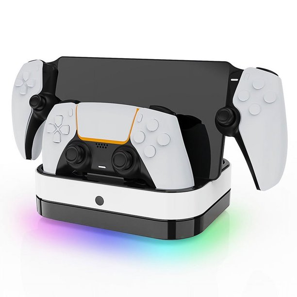 Soporte de carga para PS Portal Remote Player, base de carga portátil para mando PS5 con indicador LED y cable tipo C, para consola PS5 Portal, estación base de carga, accesorios para juegos