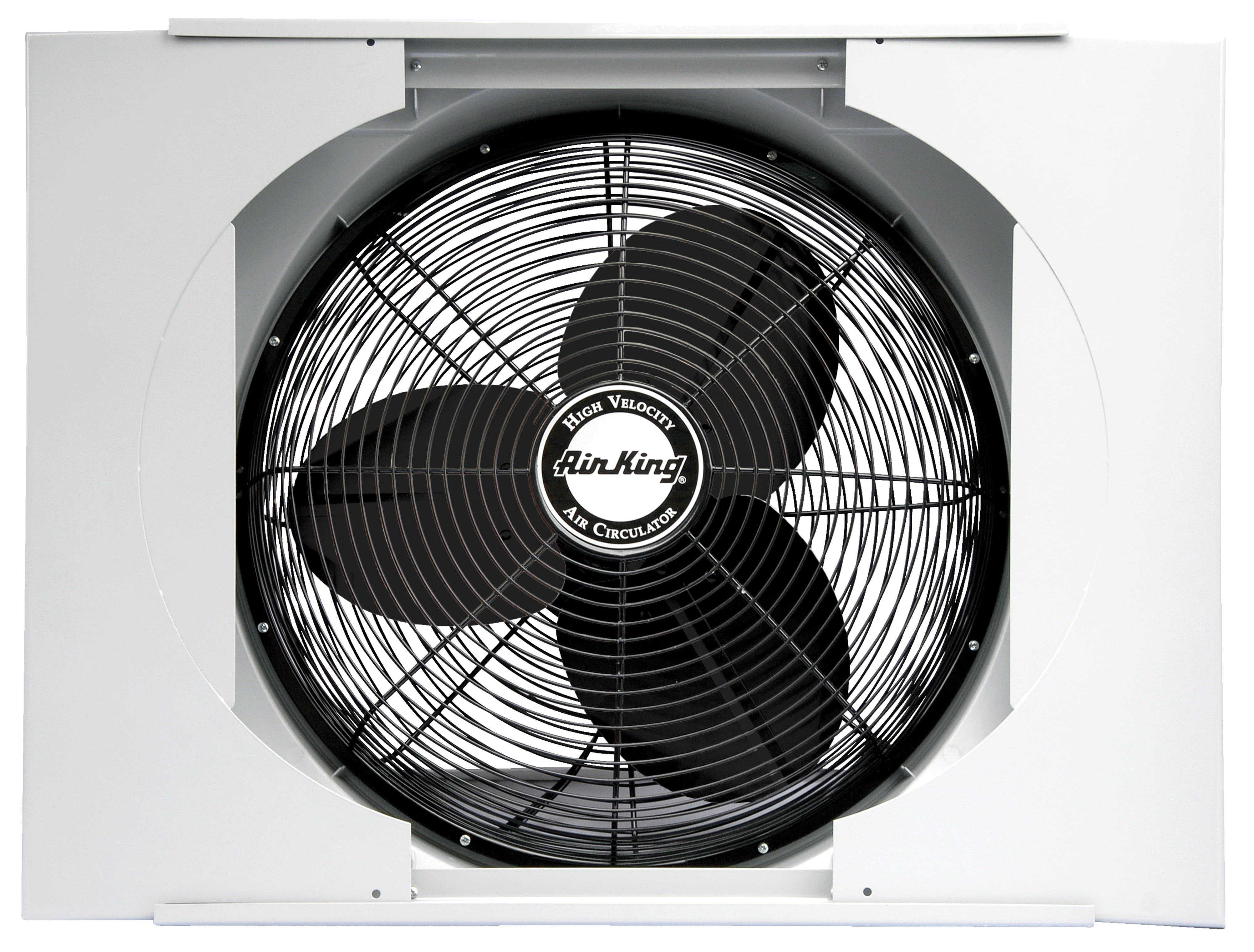 Air King 20" Blades Electric Whole House 120V 3 Window Fan with Guard, 9166 -