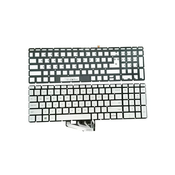 New US Silver English Backlit Laptop Keyboard (Without palmrest) for HP 15-DY 15T-DY100 15-DY1007CA 15-DY1008CA 15-DY1010NR 15-DY1017CA 15-DY1018CA 15-DY1020NR 15-DY1023DX