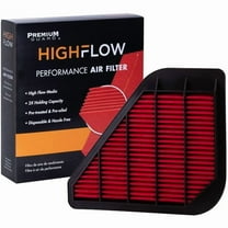 HIGHFLOW High Performance, Pre-Oiled Disposable Engine Air Filter PA6313X | Fits 2009-2017 Chevrolet Traverse, 2007-2016 GMC Acadia, 2008-2017 Buick Enclave, 2007-2010 Saturn Outlook