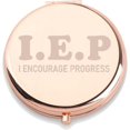 thumbnail image 1 of WUSUANED I Encourage Progress Makeup Mirror Special Educators Gift Sped Teacher Mirror IEP Planner Gift Teacher Appreciation Gift (I Encourage Progress Mirror), 1 of 8