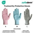 thumbnail image 4 of 3 Pairs E-Class Cut-Resistant Work Gloves, Touchscreen Friendly, OEKO-TEX Certified, Designed for Work & Cooking, 4 of 9