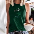 thumbnail image 2 of Moda casual mujer sin mangas impreso damas o-cuello tops chaleco camiseta Pompotops lopia989916, 2 of 6