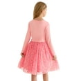 thumbnail image 3 of Actgleam Toddler Girls Tutu Dress long Sleeves Tulle for Girl Dresses,Pink,6-7Years, 3 of 10
