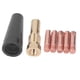 thumbnail image 1 of Kit de boquillas para soplete de soldadura, juego de 7 piezas, boquilla difusora de boquilla sin gas para soldadura, accesorios para pistola de soldar MIG diseñados para el futuro, 1 of 8