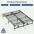 thumbnail image 3 of Yeahumalia Motorized Adjustable Bed Base Frame with Wireless Remote, Head and Foot Incline, Queen, 3 of 9