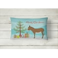 thumbnail image 2 of Carolines Treasures BB9216PW1216 Cotentin Donkey Christmas Canvas Fabric Decorative Pillow, Teal, 12H x16W, multicolor, 2 of 3