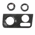 thumbnail image 1 of Ajuste de la cubierta de la perilla de acondicionamiento Abs de fibra de carbono del coche Compatible con Xpander 2022 2023, 1 of 5