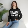 thumbnail image 3 of Track All Day Sweatshirt Track and Field School Spirit Long Sleeve Shirt Female Large, 3 of 6