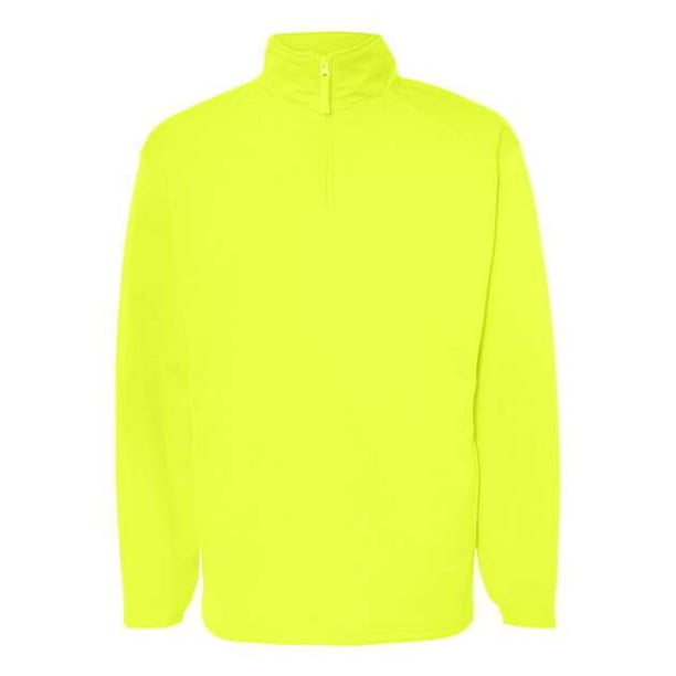 Augusta Badger Performance Fleece QuarterZip Pullover in Safety