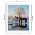thumbnail image 2 of Paint by Numbers Kit for Adults, Winter Horses By Frozen Lake Paint by Numbers, Easy Paint by Numbers Kit for Adults Beginner, DIY Adult Paint by Number Kits on Canvas, Home Decor, 2 of 7