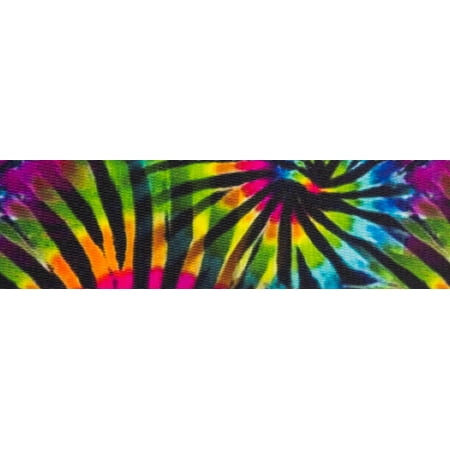 Tye Dye Fabric - Country Brook Design® 5/8 Inch Tie Dye Stripes Polyester Webbing