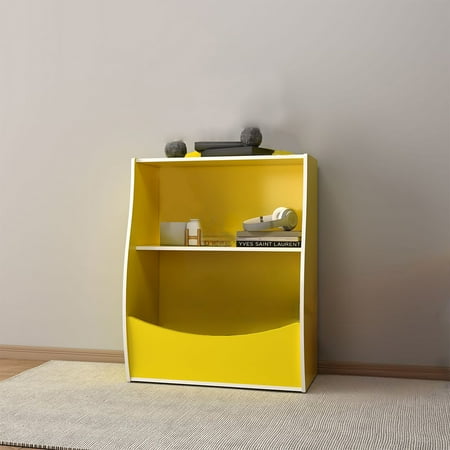 Kids Toy Storage Organizer Wooden Bookcase Bookshelf Storage Cabinet For Home Office Living Room