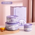 thumbnail image 4 of Fiambrera de cerámica de gran valor con sello para calentar en microondas, cuenco para fideos, vajilla de regalo, Sanrio Kawaii Cinnamoroll Hellokitty My Melody, 4 of 5