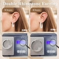 thumbnail image 4 of YEUOYEA Silver Plated Hoop Earrings for Women, Lightweight CZ Large Hoop Earrings, Jewelry Gift, 4 of 8
