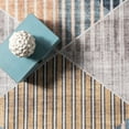 thumbnail image 2 of nuLOOM Page Diamond Striped Machine Washable Area Rug, 4' x 6', Beige, 2 of 9