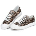 thumbnail image 3 of JENN ARDOR Women's Canvas Sneakers Low Top Shoes Clearance Women Shoes Leopard Print Size 7, 3 of 9