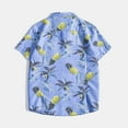 thumbnail image 5 of Njoeus T Shirts Men Workout Tops Men Casual Hawaiian Floral Shirts Button Up Tropical Print Holiday Beach Shirts Tops Short Sleeve Blouse Tshirts Men, 5 of 9
